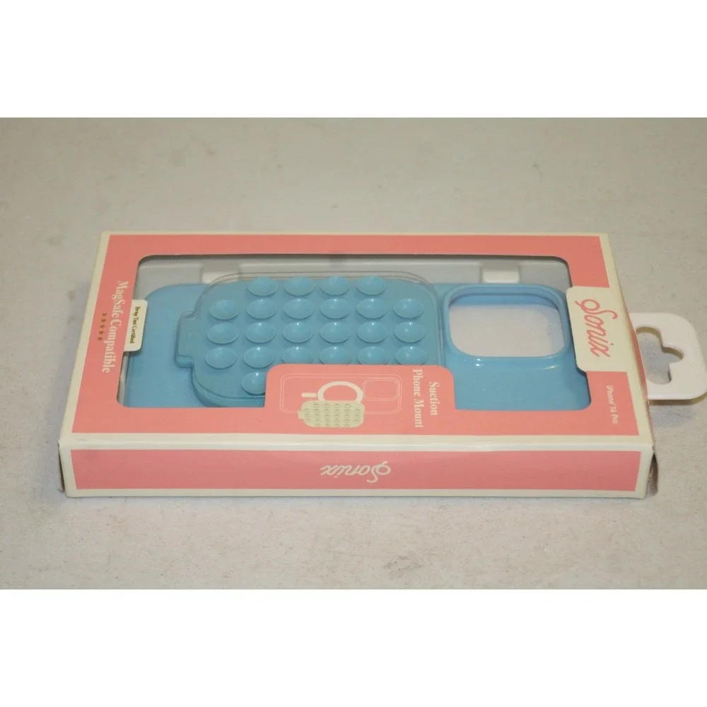 Sonix iPhone 16 Pro Suction Case with MagSafe - Light Blue: TPU Cell Phone Cover